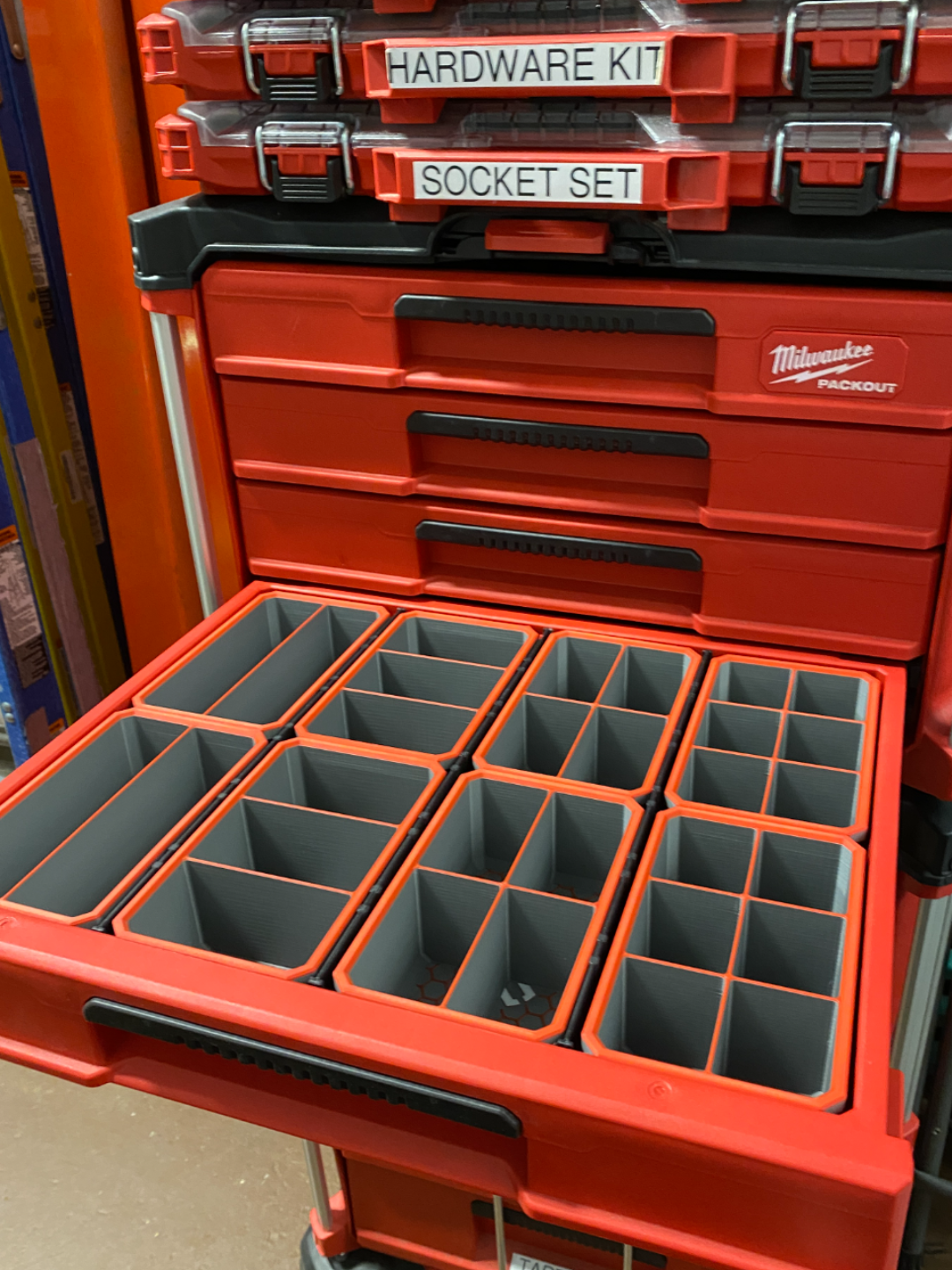 Milwaukee packout 4 fiók rendező